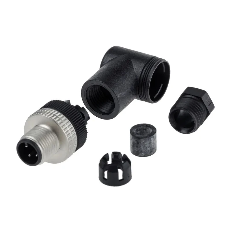 Telemecanique Sensors Circular Connector 4 Contacts Cable M12 Plug Male IP67 150V XZCC12MCM40B