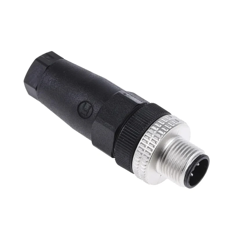 Telemecanique Sensors Circular Connector, 4 Contacts, Cable Mount, M12 Connector, Male Plug, IP67 Rated XZCC12MDM40B