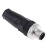 Telemecanique Sensors Circular Connector, 4 Contacts, Cable Mount, M12 Connector, Male Plug, IP67 Rated XZCC12MDM40B