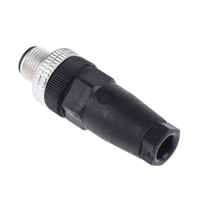 Telemecanique Sensors Circular Connector, 4 Contacts, Cable Mount, M12 Connector, Male Plug, IP67 Rated XZCC12MDM40B