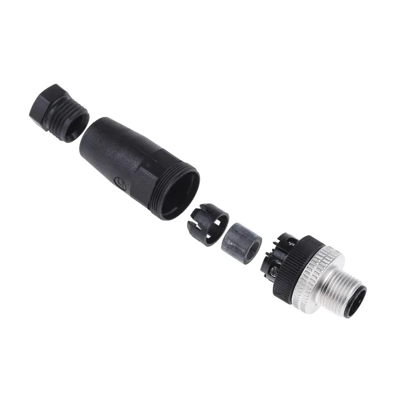 Telemecanique Sensors Circular Connector, 4 Contacts, Cable Mount, M12 Connector, Male Plug, IP67 Rated XZCC12MDM40B
