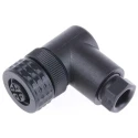 Telemecanique Sensors Circular Connector, 4 Contacts, Cable Mount, M12 Connector, Socket Female, IP67, Plastic XZCC12FCP40B