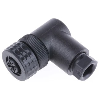 Telemecanique Sensors Circular Connector, 4 Contacts, Cable Mount, M12 Connector, Socket Female, IP67, Plastic XZCC12FCP40B