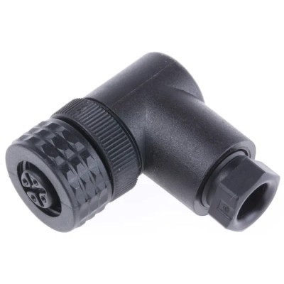 Telemecanique Sensors Circular Connector, 4 Contacts, Cable Mount, M12 Connector, Socket Female, IP67, Plastic XZCC12FCP40B