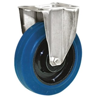 LAG Fixed Castor 180 kg Load Capacity 125 mm Rubber Wheel Medium Duty Nylon Hub 32308B