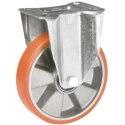LAG Fixed Castor Polyurethane Wheel 160 mm Diameter 300 kg Load Capacity Galvanised Steel Frame 26171