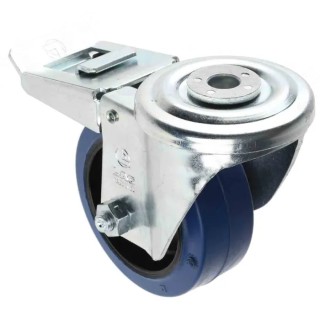 LAG Swivel Castor, 150 kg Load Capacity, 100 mm Rubber Wheel, Polyamide Hub, Swivel Rotation, Model 32503BFRFC