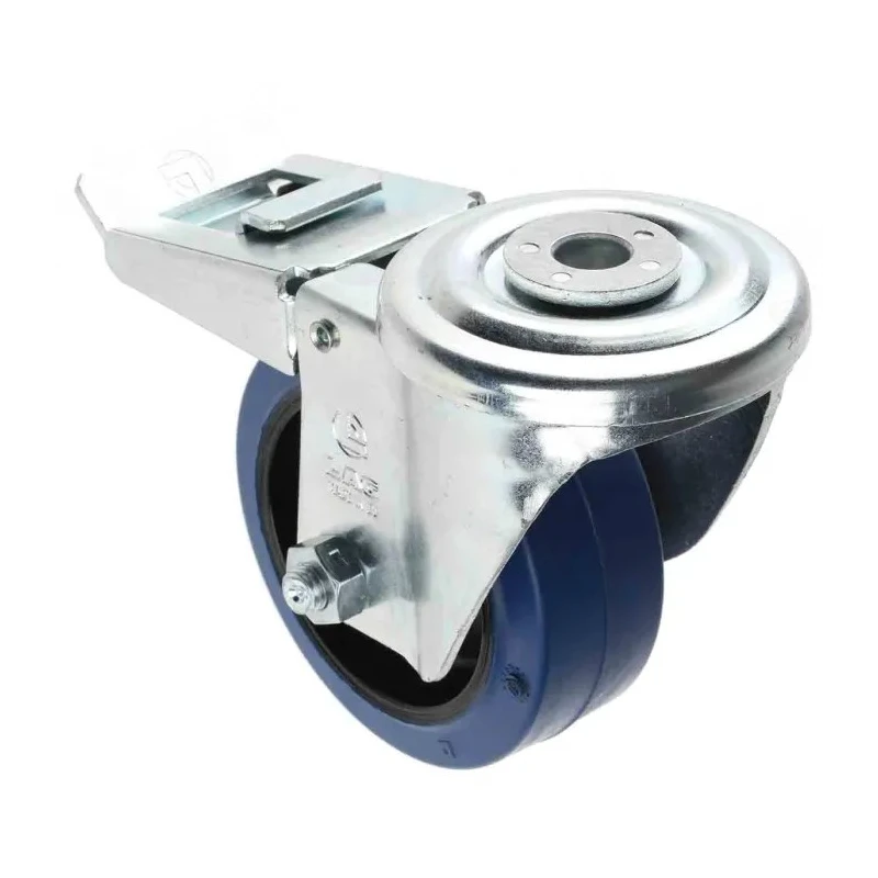 LAG Swivel Castor, 150 kg Load Capacity, 100 mm Rubber Wheel, Polyamide Hub, Swivel Rotation, Model 32503BFRFC