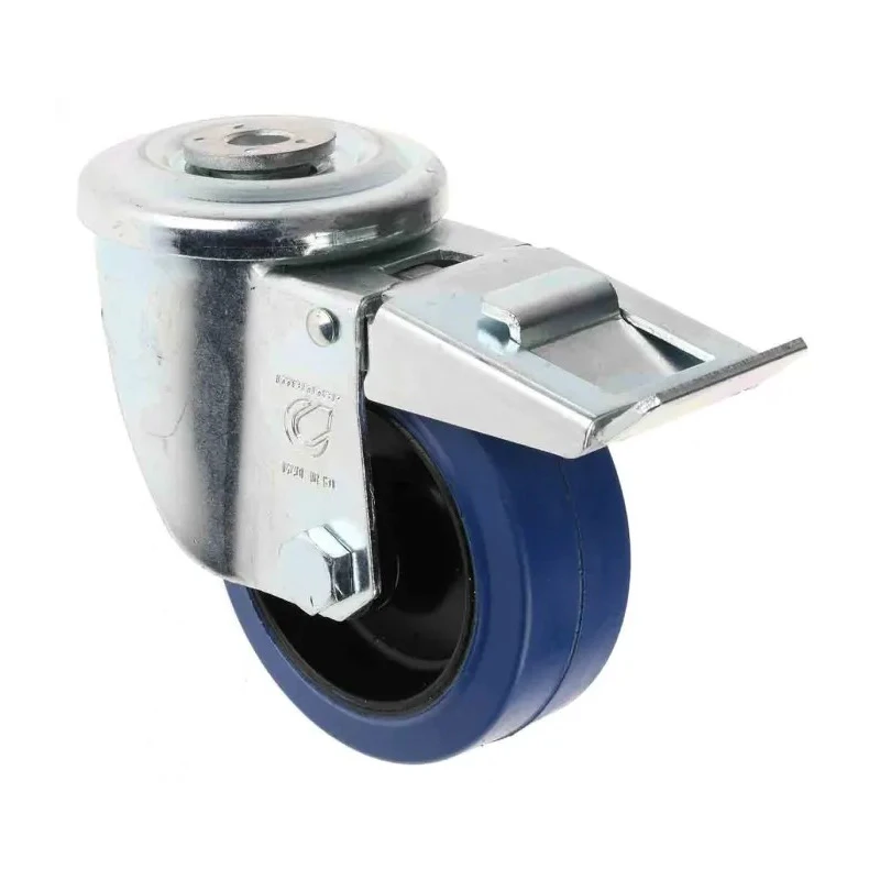 LAG Swivel Castor, 150 kg Load Capacity, 100 mm Rubber Wheel, Polyamide Hub, Swivel Rotation, Model 32503BFRFC