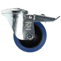 LAG Swivel Castor, 150 kg Load Capacity, 100 mm Rubber Wheel, Polyamide Hub, Swivel Rotation, Model 32503BFRFC