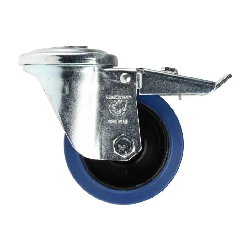 LAG Swivel Castor, 150 kg Load Capacity, 100 mm Rubber Wheel, Polyamide Hub, Swivel Rotation, Model 32503BFRFC