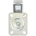LAG Swivel Castor Wheel 100 mm Diameter, 120 kg Load Capacity, Polyurethane Tyre, Galvanised Steel Frame, Die Cast 26055 FR