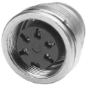 Amphenol Industrial signalmate C091 2 Pole Straight M16 DIN Socket 5A 300V IP40 Panel Mount T3203-000