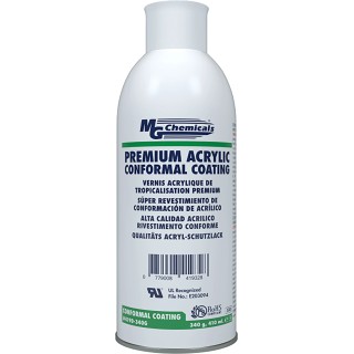 MG Chemicals Clear Acrylic Conformal Coating 410 ml Aerosol, -65°C to 125°C 419D-340G
