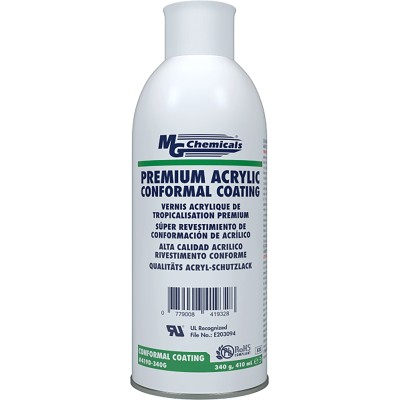 MG Chemicals Clear Acrylic Conformal Coating 410 ml Aerosol, -65°C to 125°C 419D-340G