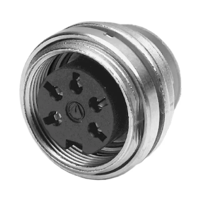Amphenol Industrial C 091 A 6 Pole Straight M16 DIN Socket Panel Mount Female 5A 300V ac T3403-400