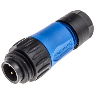 Amphenol Industrial Circular Connector 3 Contacts Cable Standard Plug Male IP67 Ecomate M Series C016-20H003-210-10