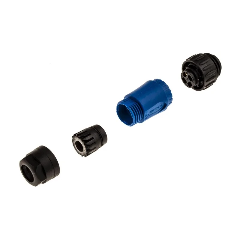 Amphenol Industrial Circular Connector 3 Contacts Cable Standard Plug Male IP67 Ecomate M Series C016-20H003-210-10