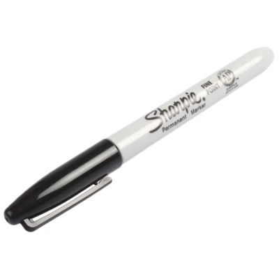 Sharpie Fine Tip Black Permanent Marker Pen, Bullet Tip, Quick-Drying, Water-Resistant, S0810930