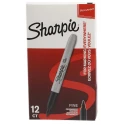 Sharpie Fine Tip Black Permanent Marker Pen, Bullet Tip, Quick-Drying, Water-Resistant, S0810930