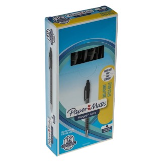 Paper Mate Black Ink Pen Ball Point 1 mm Tip Size S0190393