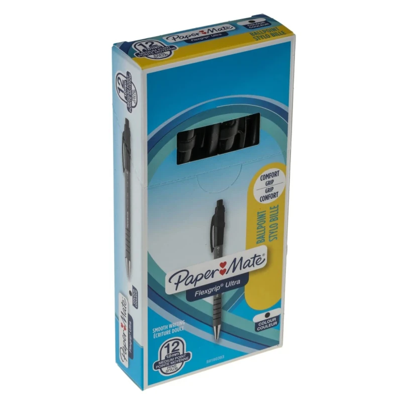 Paper Mate Black Ink Pen Ball Point 1 mm Tip Size S0190393