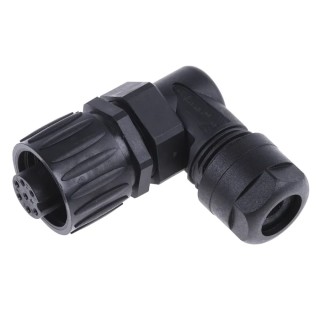 Amphenol Industrial Circular Connector Cable Socket Female 6 Contacts IP67 250V Ecomate M Series C016-30F006-100-12