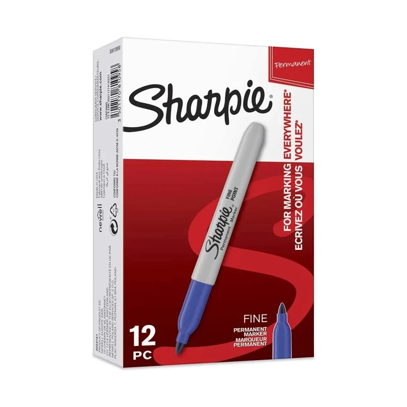 Sharpie Permanent Marker Pen Fine Tip Blue Ink United States S0810950