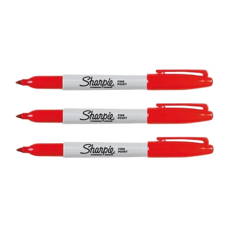 Sharpie Fine Tip Red Permanent Marker Pen S0810940