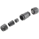 Amphenol Industrial Circular Connector 6 Contacts Cable Socket Female IP67 Ecomate M Series C016-30D006-200-12