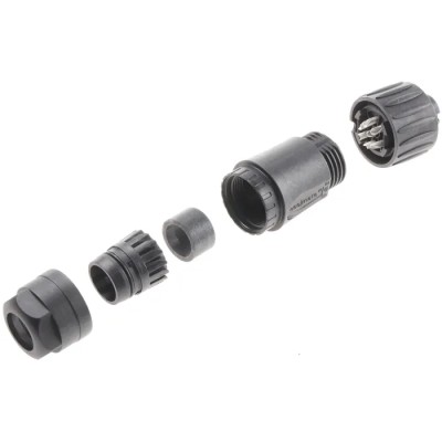 Amphenol Industrial Circular Connector 6 Contacts Cable Socket Female IP67 Ecomate M Series C016-30D006-200-12