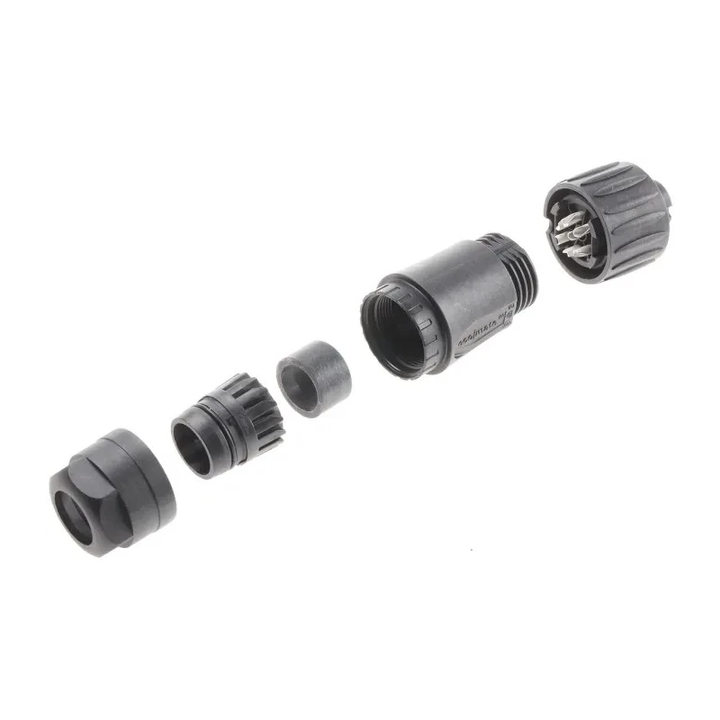 Amphenol Industrial Circular Connector 6 Contacts Cable Socket Female IP67 Ecomate M Series C016-30D006-200-12