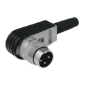 Amphenol Industrial signalmate C091 5 Pole Right Angle M16 DIN Plug 5A 300V IP40 Screw-On Cable T3360-005