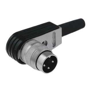 Amphenol Industrial signalmate C091 5 Pole Right Angle M16 DIN Plug 5A 300V IP40 Screw-On Cable T3360-005