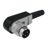 Amphenol Industrial signalmate C091 5 Pole Right Angle M16 DIN Plug 5A 300V IP40 Screw-On Cable T3360-005