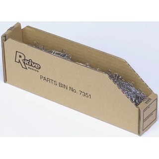 Fellowes Cardboard Storage Bin White and Black 306 mm x 106 mm x 104 mm 07353EU
