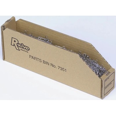 Fellowes Cardboard Storage Bin White and Black 306 mm x 106 mm x 104 mm 07353EU