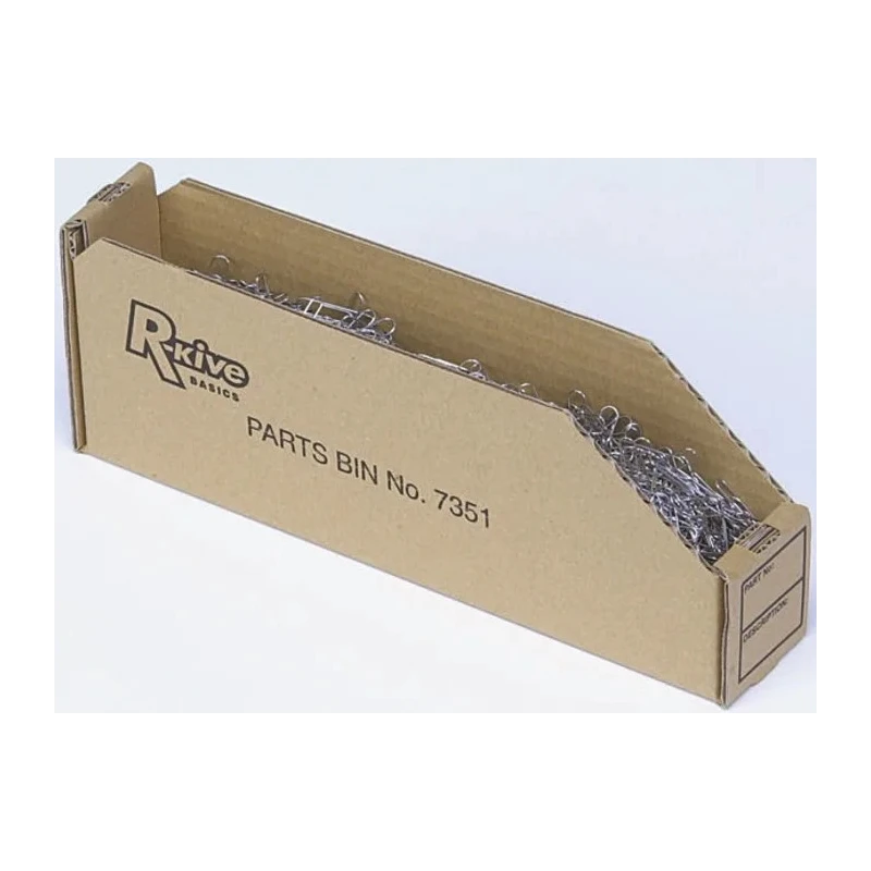 Fellowes Cardboard Storage Bin White and Black 306 mm x 106 mm x 104 mm 07353EU