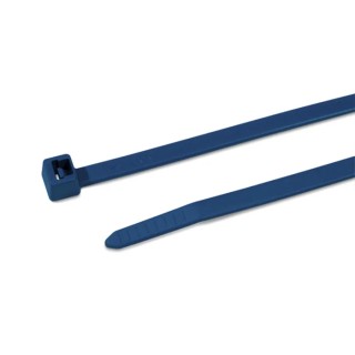HellermannTyton Non-Releasable Cable Tie 380 mm Length x 7.6 mm Width Blue Polyamide 66 111-01136 MCT120R-PA66MP-BU