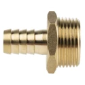 RS PRO Brass Hose Connector 12.7 mm ID Threaded Male BSP 3/4 in 25 Bar 146-3028