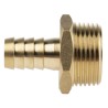 RS PRO Brass Hose Connector 12.7 mm ID Threaded Male BSP 3/4 in 25 Bar 146-3028