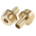 RS PRO Brass Hose Connector 12.7 mm ID Threaded Male BSP 3/4 in 25 Bar 146-3028