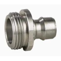 Nito Stainless Steel Hose Connector BSP Male 3/4 in, 25 Bar Pressure, Model 64611A3