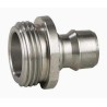Nito Stainless Steel Hose Connector BSP Male 3/4 in, 25 Bar Pressure, Model 64611A3