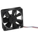 ebm-papst 600 F Series Sleeve Bearing DC Axial Fan 12V DC 1 W 83 mA 29 m³/h 60 mm Square Frame 612 F/2
