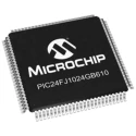 Microchip 16 Bit PIC Microcontroller 32 MHz 1.024MB FLASH 100-Pin TQFP PIC24FJ1024GB610-I/PT