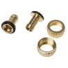 RS PRO Brass Hose Connector 0.5 in ID Inner Diameter, 3/4 in BSP Female Thread, 25 bar Pressure, 80°C Operating 146-3157