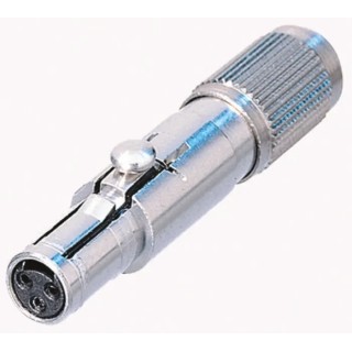 Neutrik Circular Connector 3 Contacts Miniature Cable Socket Female NanoCon Series NSC3F