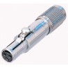 Neutrik Circular Connector 3 Contacts Miniature Cable Socket Female NanoCon Series NSC3F
