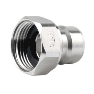 Nito Hose Connector 1 in ID Stainless Steel 25 bar 74610A3